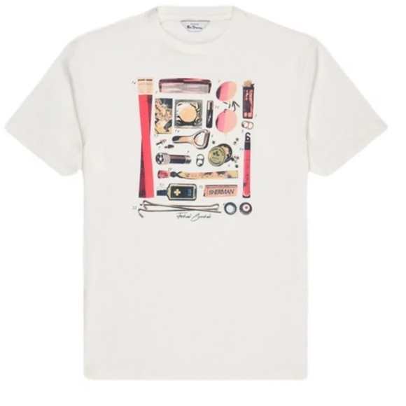 Ben Sherman Festival Essentials T-shirt Large Crew Neck T-Shirt - Picture 2 of 7